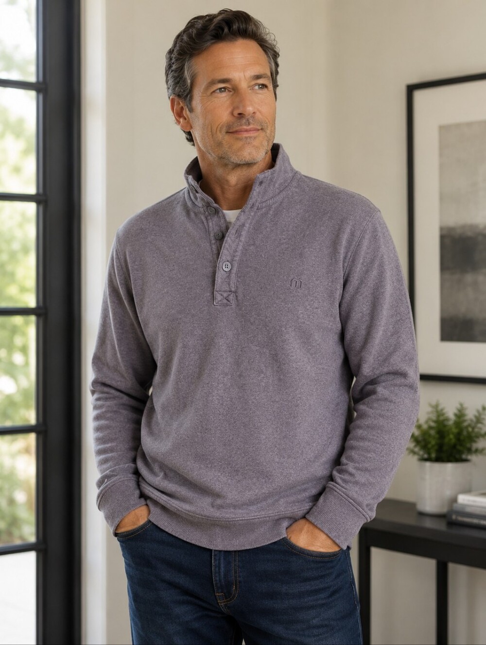 Travis Mathew Men's Gray Sweater Pullover. XL.